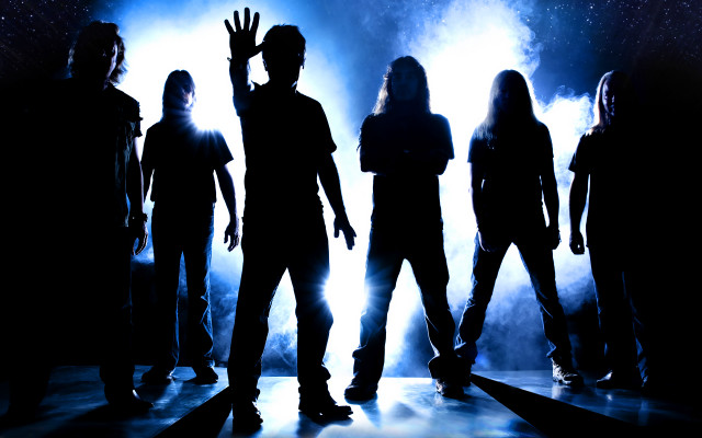 Group people stage light hands free wallpaper for desktop - medium preview image