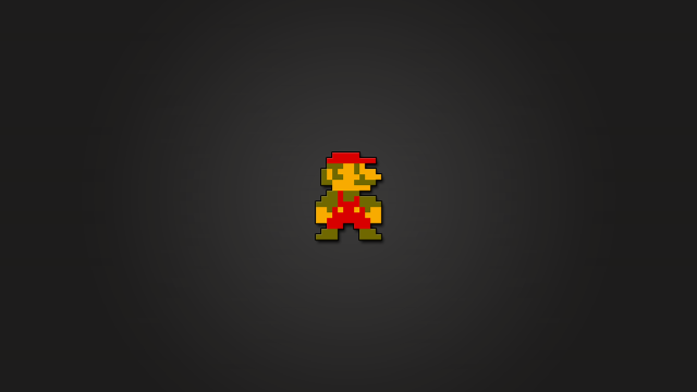 Pixellated person red hat red free wallpaper for desktop - medium preview image