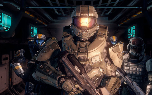 Men in suits helmets guns free wallpaper for desktop - medium preview image