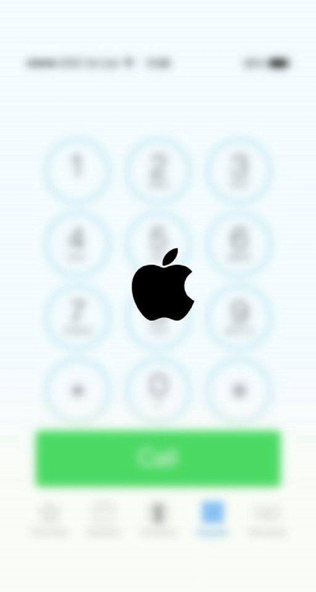 Cell phone apple logo green free wallpaper for mobile - medium preview image