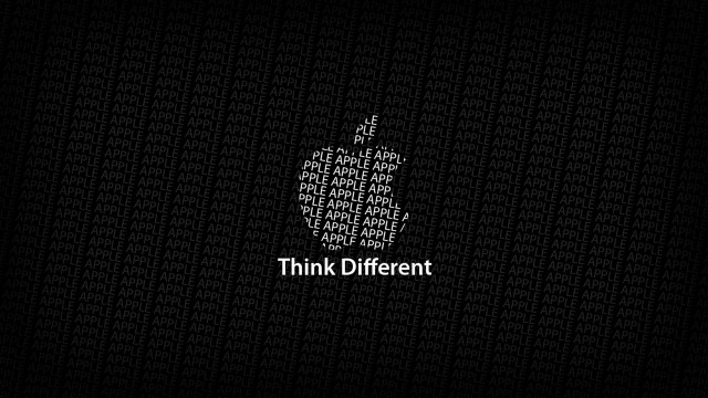Think different black background white #2 free wallpaper for desktop - medium preview image