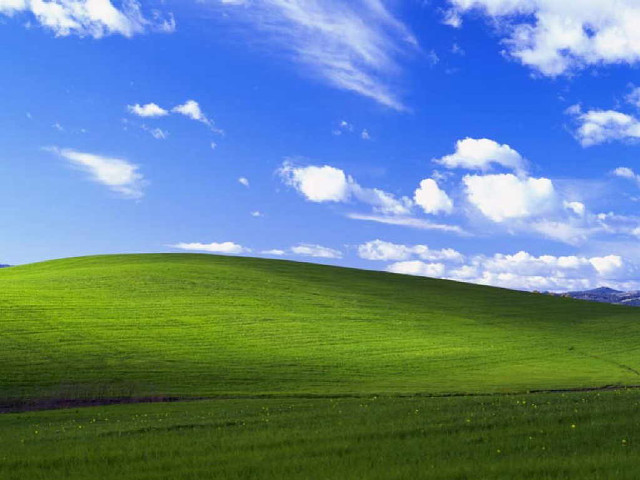 Green field blue sky clouds #72 free wallpaper for desktop - medium preview image
