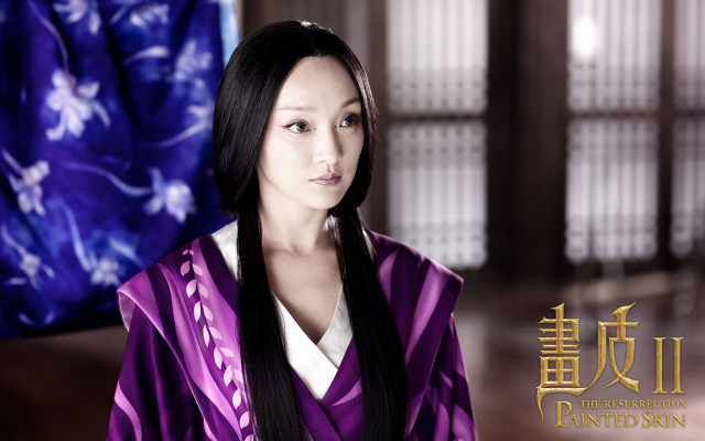 Woman purple white dress blue free wallpaper for desktop - medium preview image