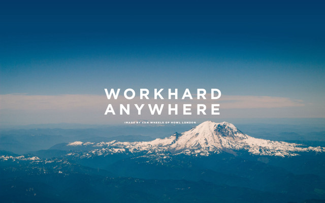 Mountain work hard blue sky free wallpaper for desktop - medium preview image
