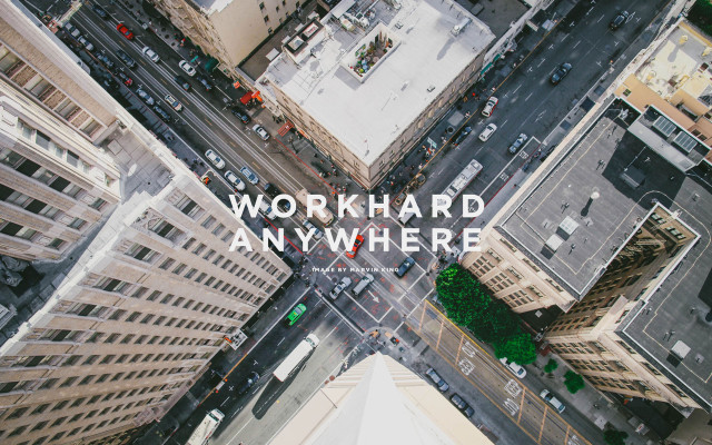 City tall building street work free wallpaper for desktop - medium preview image