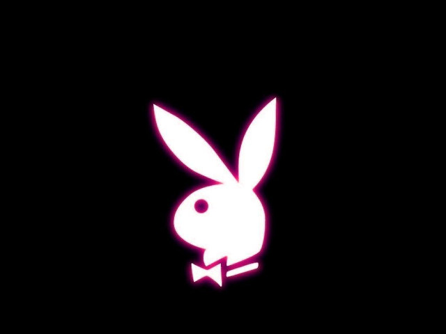 Rabbit bowtie dark neon pink #2 free wallpaper for desktop - medium preview image