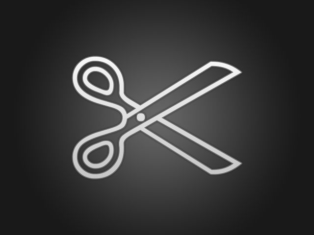 Scissors black background white outline free wallpaper for desktop - medium preview image