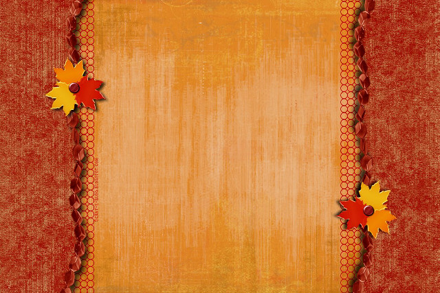 Red yellow background leaves dots free wallpaper for desktop - medium preview image