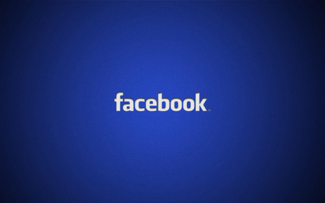 Facebook logo blue background yellow #2 free wallpaper for desktop - medium preview image