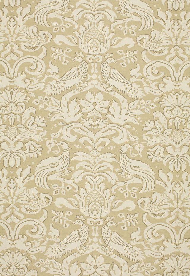 Beige white wallpaper bird pattern free wallpaper for mobile - medium preview image