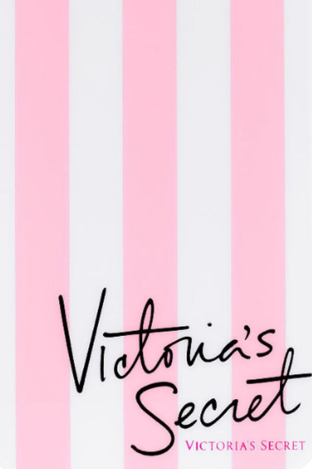 Pink white striped victorias secret free wallpaper for mobile - medium preview image