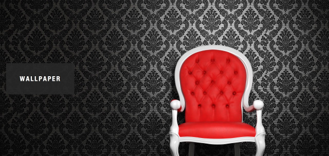 Red chair wallpaper black white free wallpaper for desktop - medium preview image
