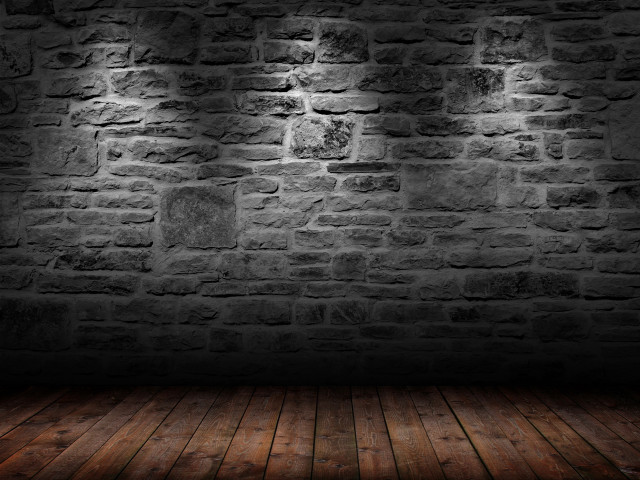 Dark room brick wall wooden #6 free wallpaper for desktop - medium preview image