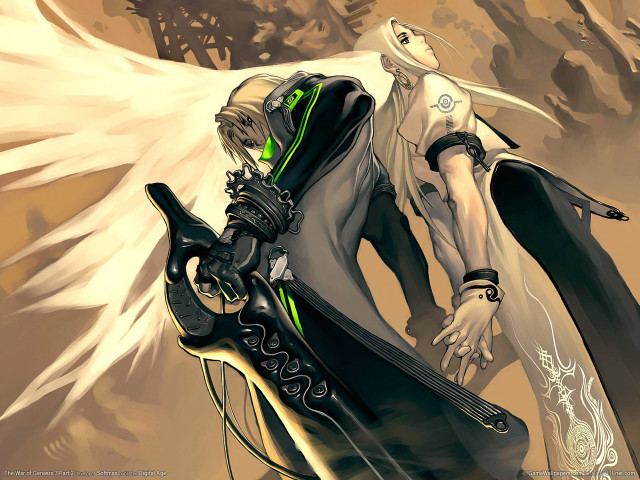 Man sword wings back heroic #2 free wallpaper for desktop - medium preview image