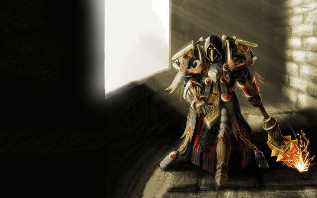 Demonic woman flame demon hand free wallpaper for desktop - medium preview image