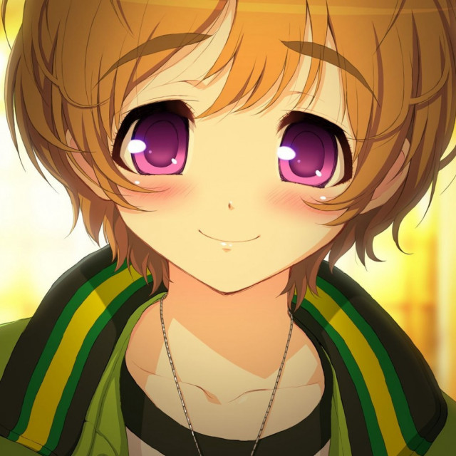 Green jacket purple eyes necklace free wallpaper for tablet - medium preview image