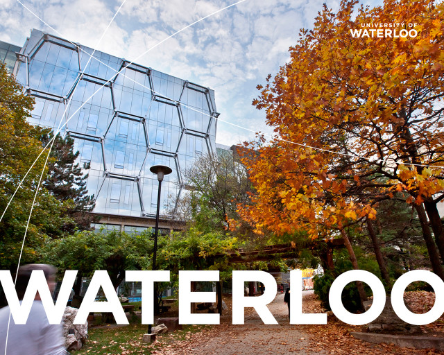 Waterloo building glass facade autumn free wallpaper for desktop - medium preview image