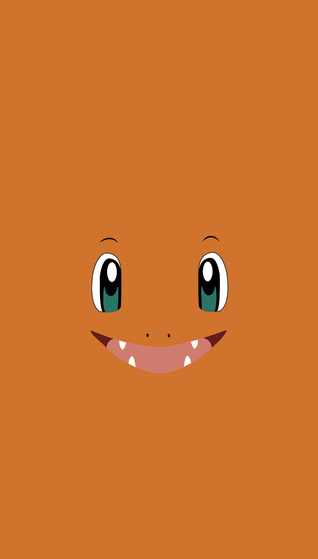 Cartoon face big smile orange #2 free wallpaper for mobile - medium preview image
