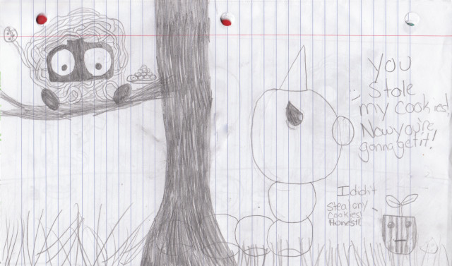 Tree bird pig branch drawing free wallpaper for desktop - medium preview image