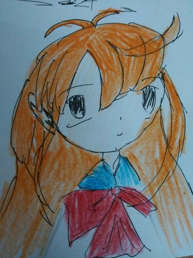 Girl long hair bow head free wallpaper for mobile - medium preview image