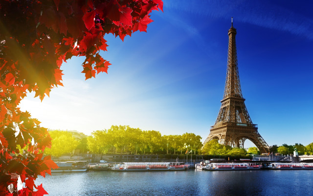 Eiffel tower paris landmark sky free wallpaper for desktop - medium preview image