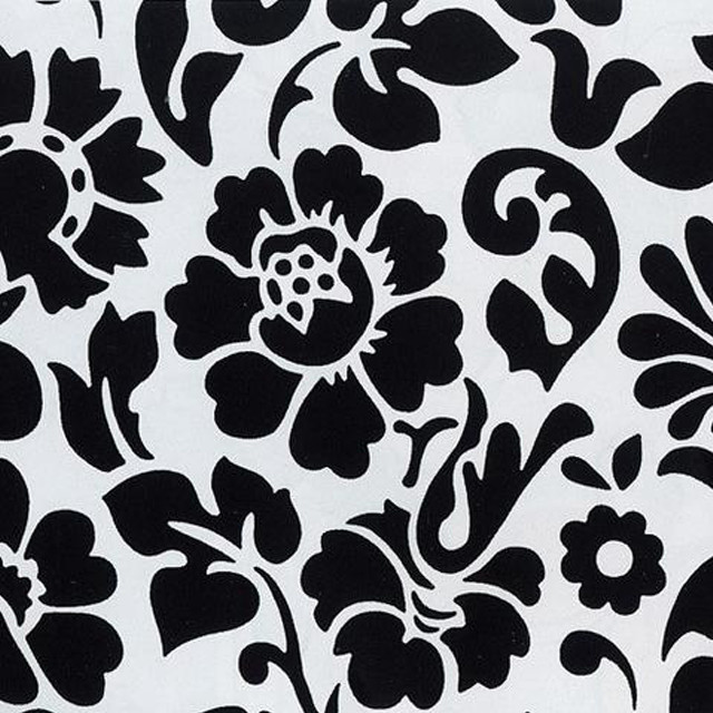Black white flower pattern white #2 free wallpaper for tablet - medium preview image