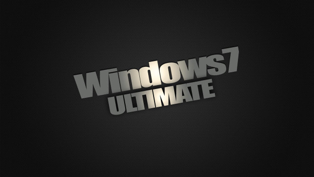 Windows 7 ultimate logo black free wallpaper for desktop - medium preview image