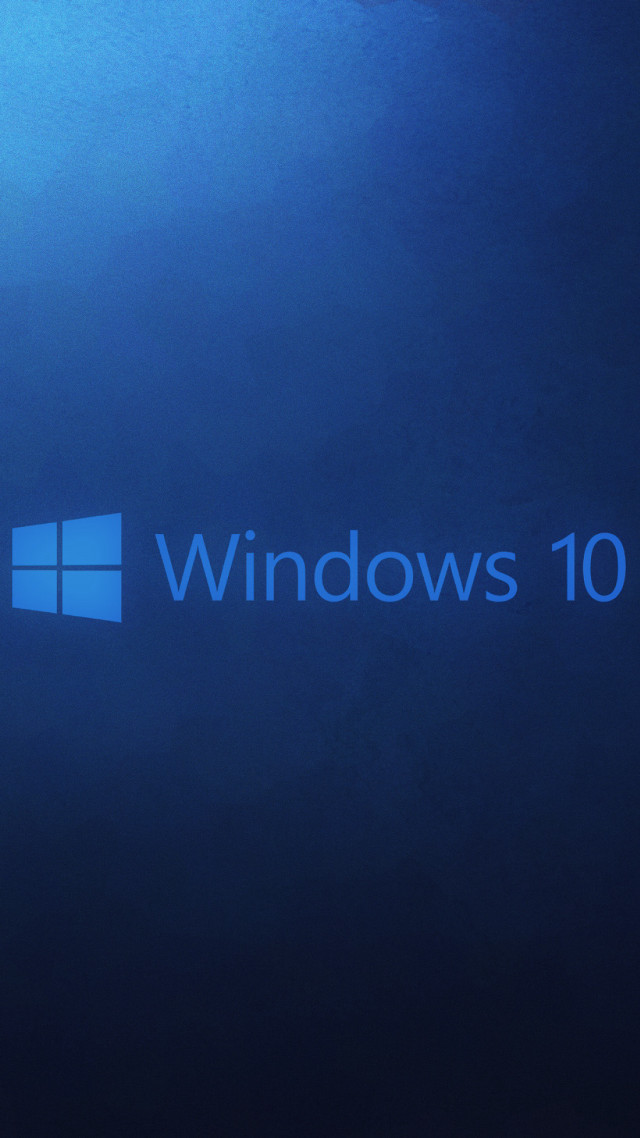 Blue background windows10 logo render free wallpaper for mobile - medium preview image