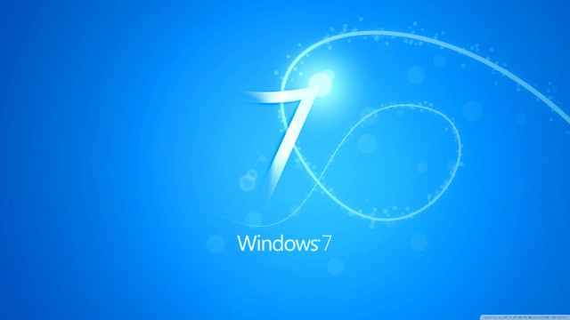 Blue wallpaper number seven background #2 free wallpaper for desktop - medium preview image