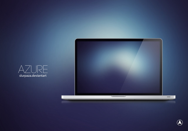 Laptop blurry background blue texture free wallpaper for desktop - medium preview image