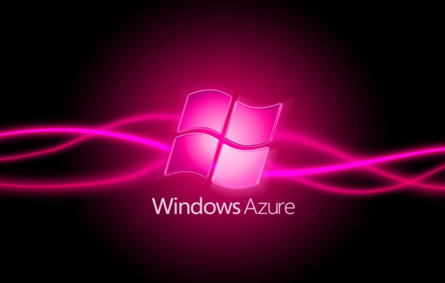 Pink wallpaper windows azure logo free wallpaper for desktop - medium preview image