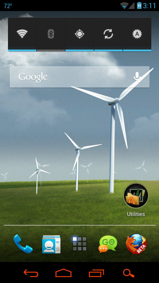 Cell phone windmills sky clouds free wallpaper for mobile - medium preview image