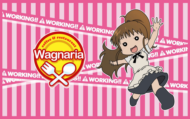 Girl fork spoon wagamama logo free wallpaper for desktop - medium preview image