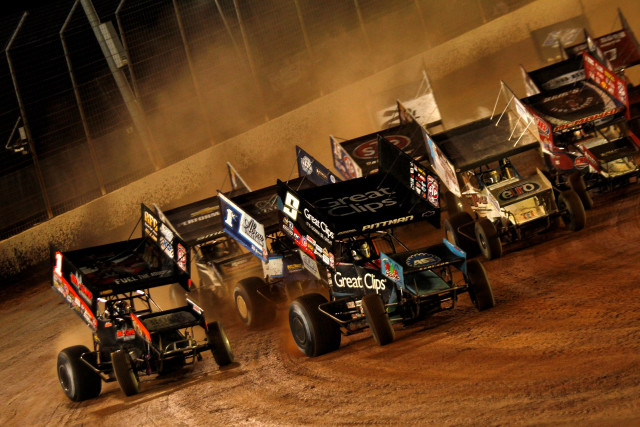 Dirt racing cars night dust free wallpaper for desktop - medium preview image
