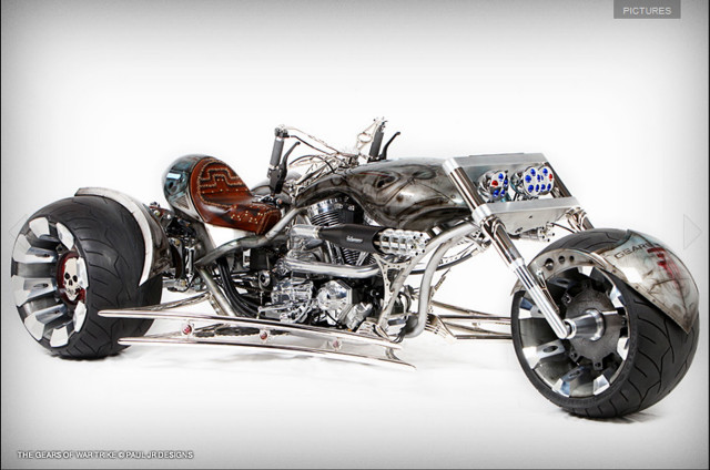 Motorcycle custom painted sidecar wheel free wallpaper for desktop - medium preview image