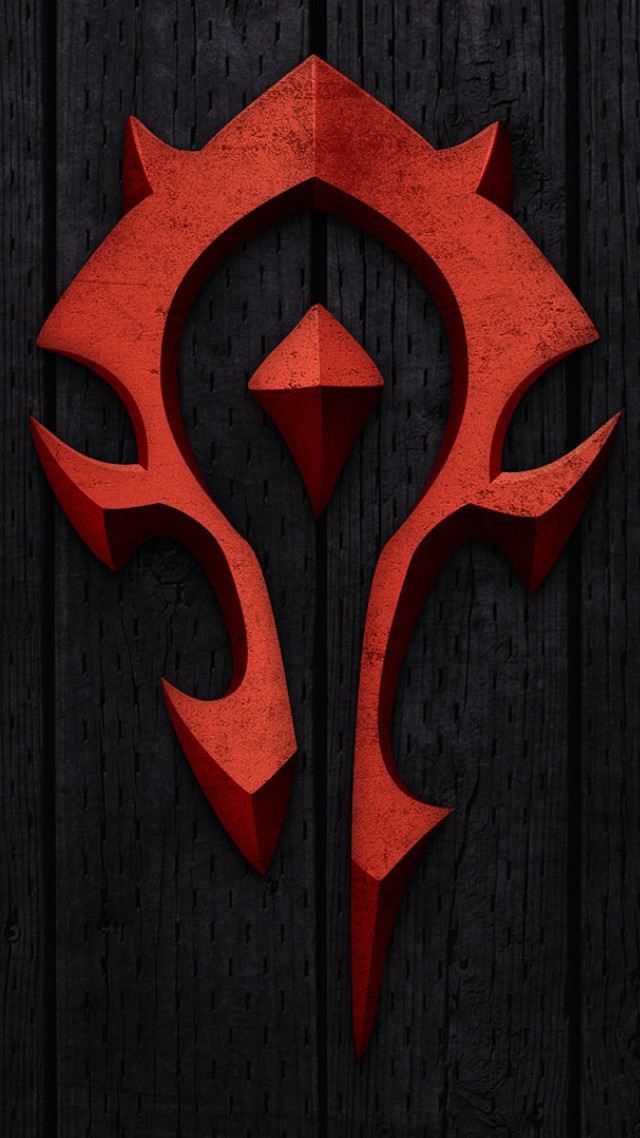 Red logo wooden wall black #3 free wallpaper for mobile - medium preview image