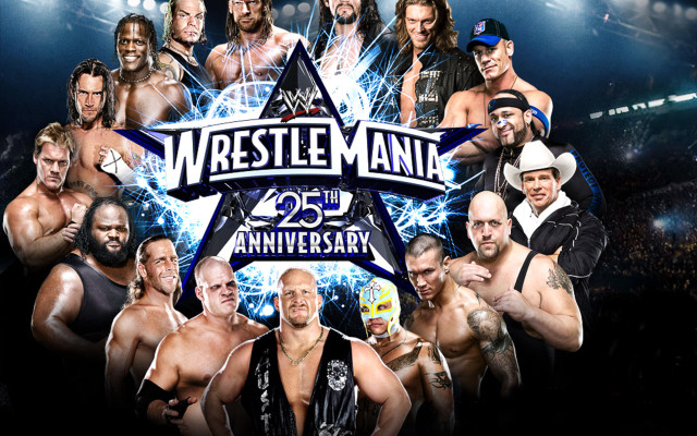 Wrestle mania 25th anniversary wrestlers #2 free wallpaper for desktop - medium preview image
