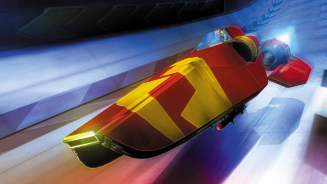 Red car racing track yellow free wallpaper for desktop - medium preview image