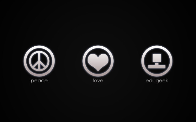 Black background three symbols peace free wallpaper for desktop - medium preview image