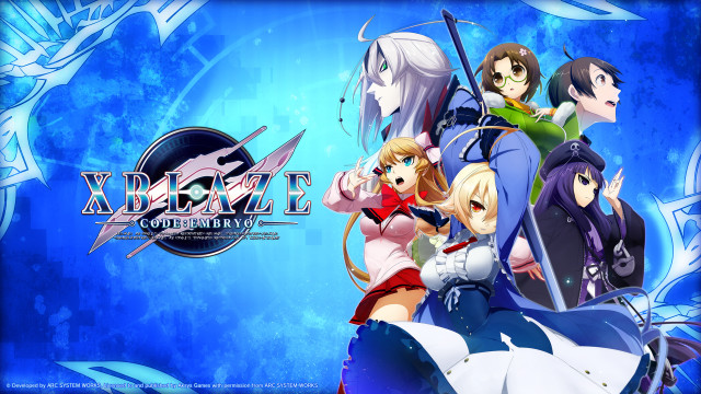 Anime characters blue background group #2 free wallpaper for desktop - medium preview image