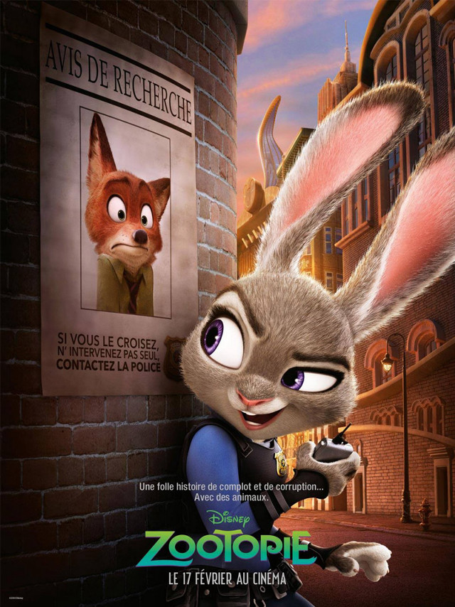 Rabbit brick wall fox poster free wallpaper for mobile - medium preview image