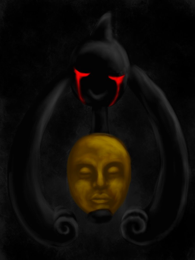 Black cat red eyes yellow free wallpaper for mobile - medium preview image