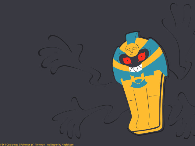 Blue yellow stripe menacing cartoon free wallpaper for desktop - medium preview image