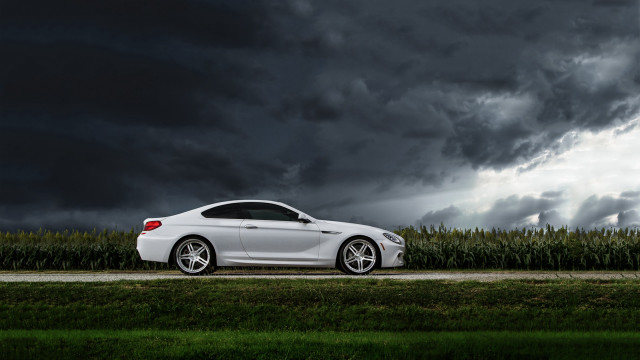 White car cloudy sky corn free wallpaper for desktop - medium preview image
