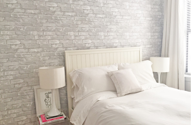 White bed white pillows nightstand free wallpaper for desktop - medium preview image