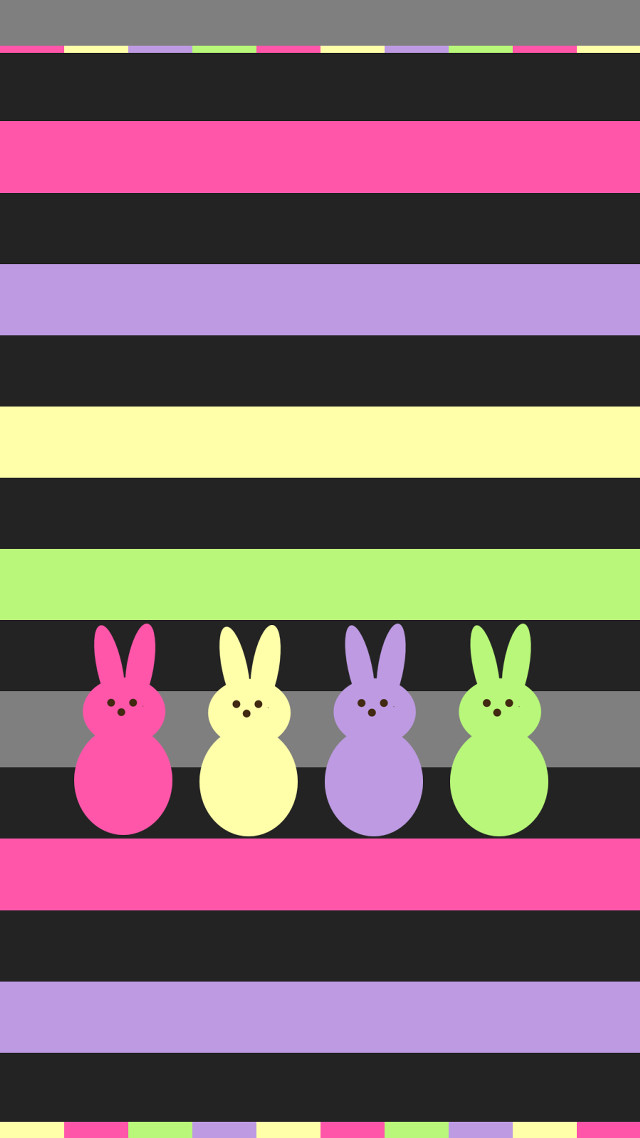 Bunnies striped wallpaper neon colors free wallpaper for mobile - medium preview image