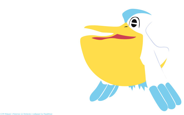 Yellow bird blue beak white free wallpaper for desktop - medium preview image