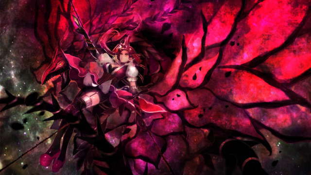 Space gothic plant woman starry free wallpaper for desktop - medium preview image