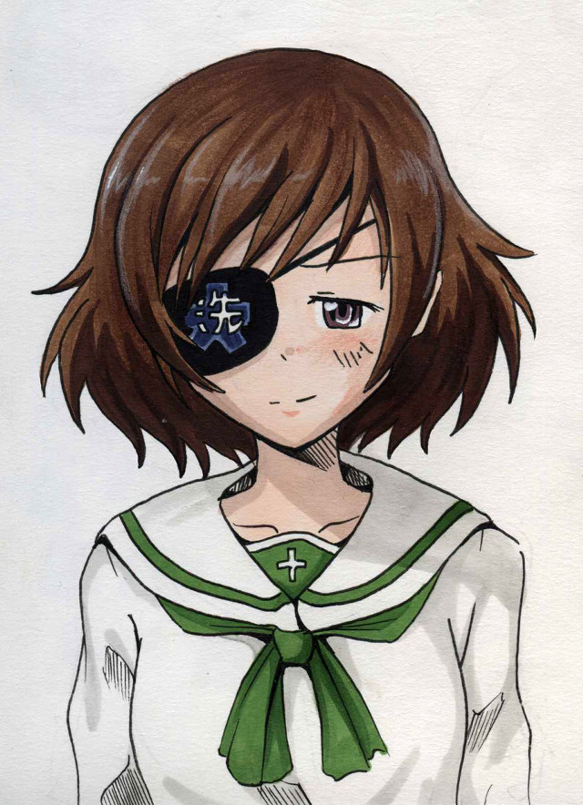 Girl green tie white shirt free wallpaper for mobile - medium preview image