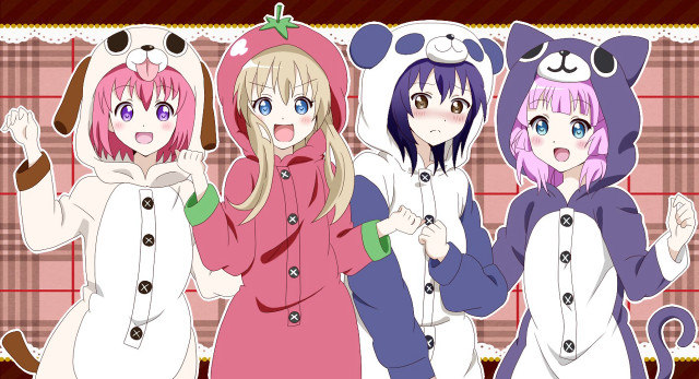 Anime girls animal costumes dog free wallpaper for desktop - medium preview image